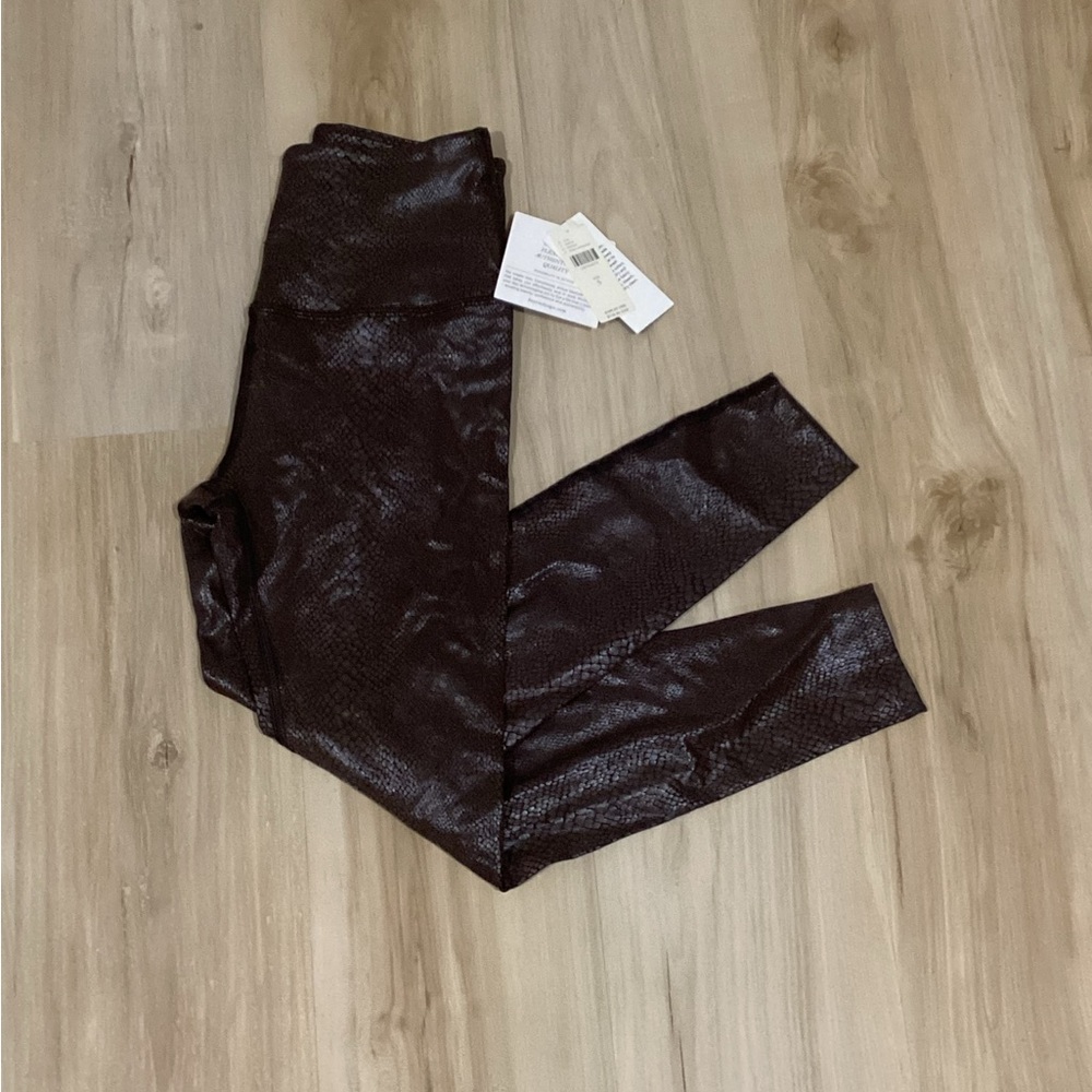 Espresso Textured Brown Leggings